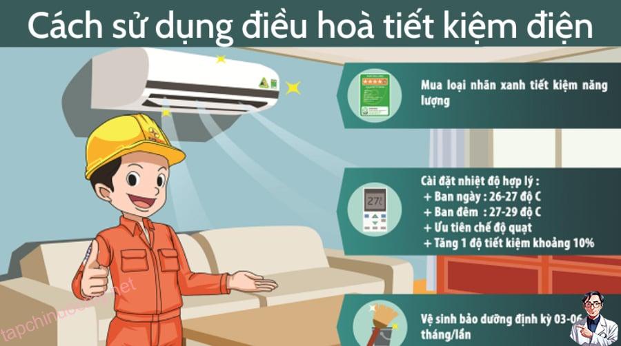 Một số mẹo dùng điều hòa tiết kiệm điện