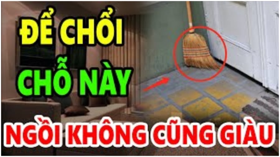 Đặt chổi vị trí nào hút lộc