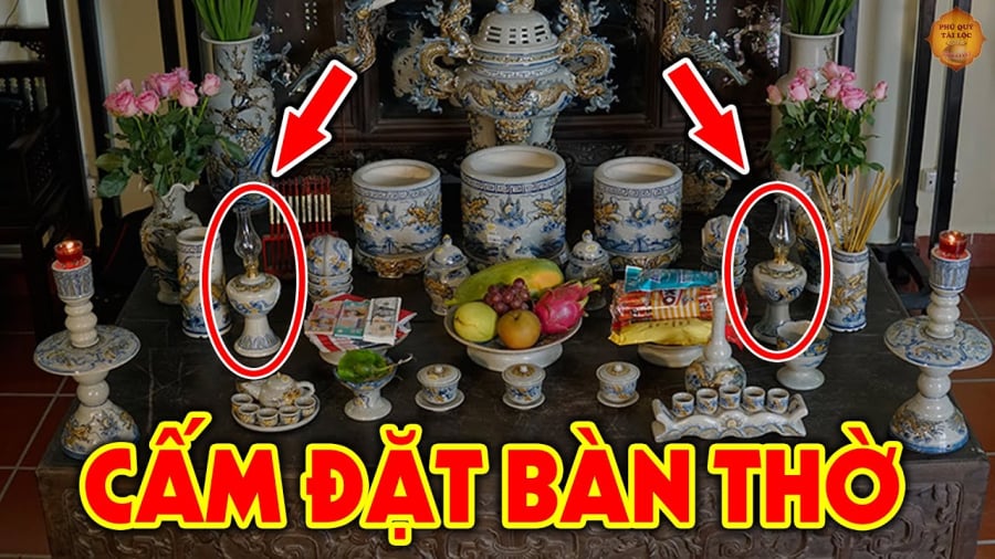 Đặt chén nước trên bàn thờ mang tới tài ʟộc