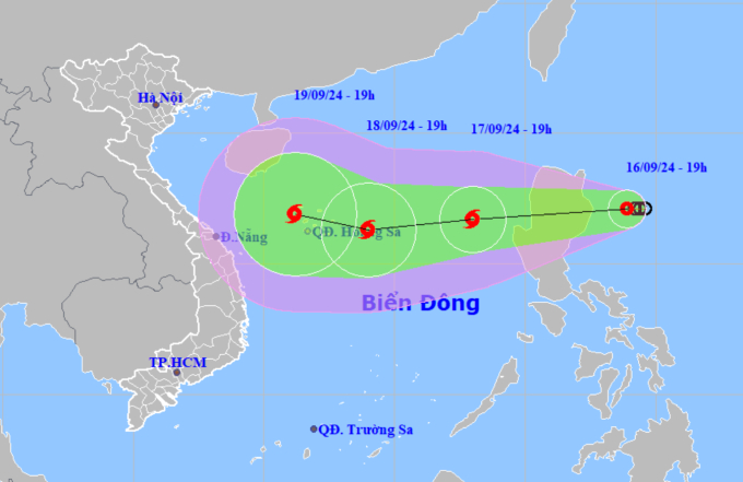 Áp thấp nhiệt đới trên Biển Đông di chuyển nhanh, đường đi phức tạp hơn siêu bão Yagi- Ảnh 1.