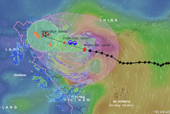 Bão số 3 sẽ đổ bộ đất liền với cường độ rất mạnh ảnh 1
