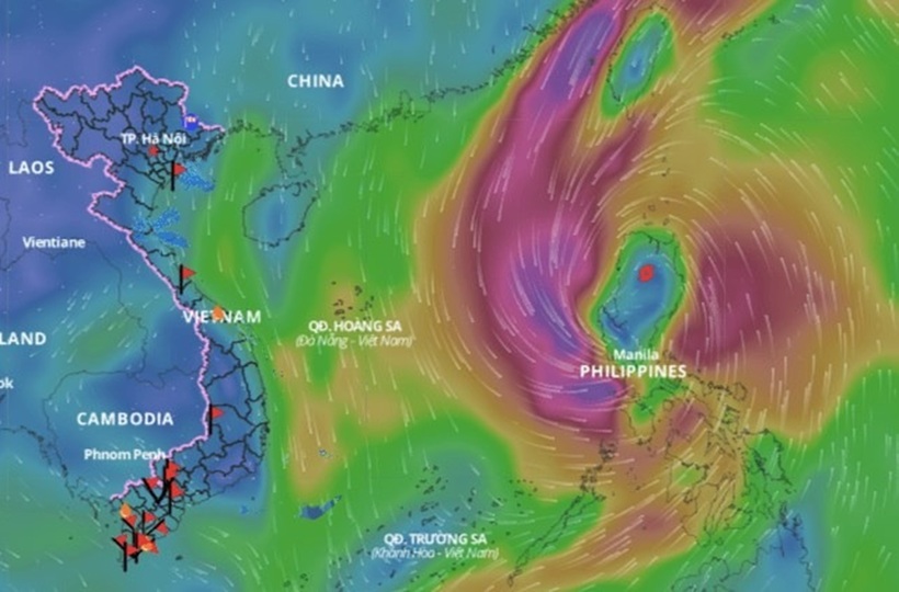 Tin bão Trà Mi mới nhất ngày 24/10: Tiến thắng vào Biển Đông, 2 kịch bản đường đi của cơn bão