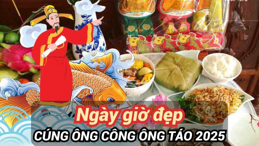 Chọn ngày giờ đẹp cúng ông Công ông Táo, cả năm hanh thông viên mãn