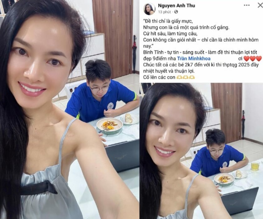 Con trai NSND Xuân Bắc hào hứng khoe kết quả thi tốt nghiệp THPT - Ảnh 5.