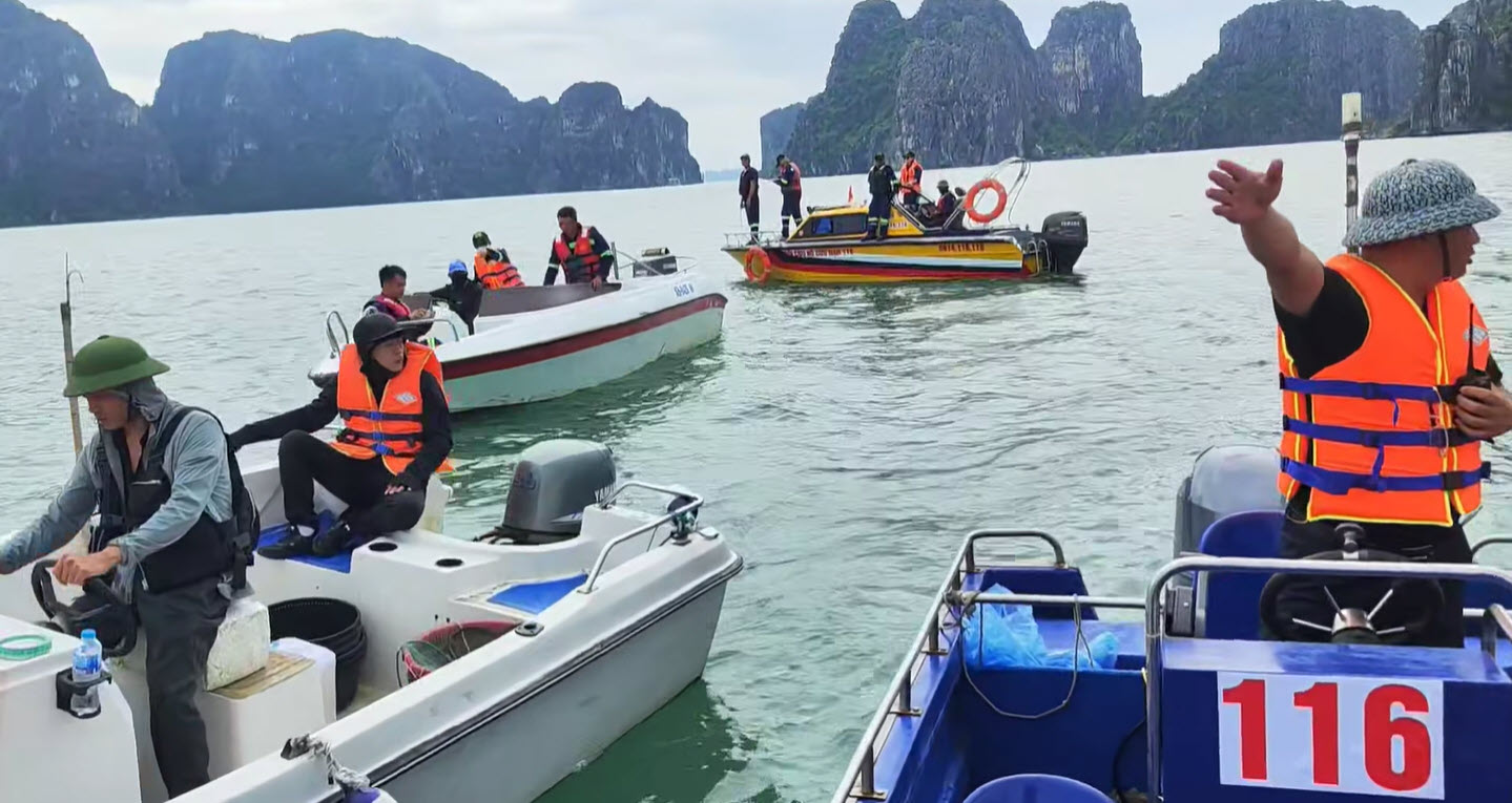 Tìm thấy thi thể nạn nhân vụ lật tàu vịnh Xanh 58 ở Hạ Long - Ảnh 2.