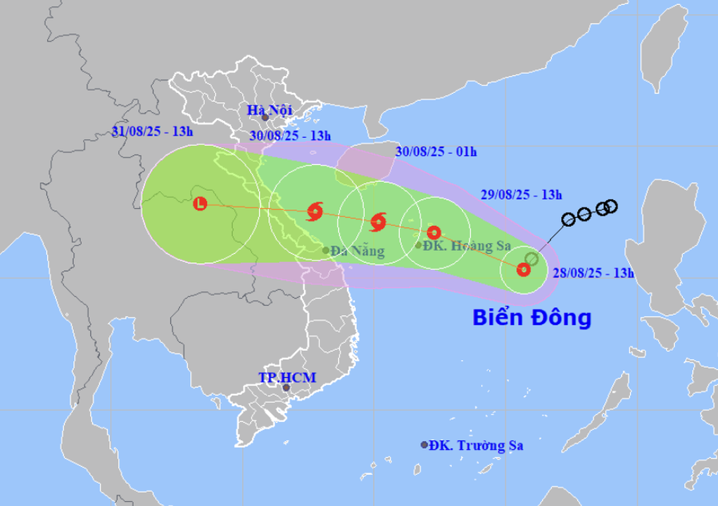 Biển Đông có thể đón bão ngày 30/8 - 1