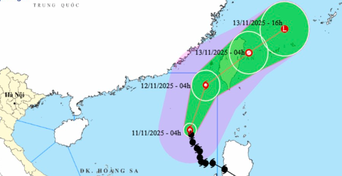 Bão Fung Wong mạnh cấp 12, giật cấp 15 đổi hướng, đổ bộ vào khu vực nào?- Ảnh 1.