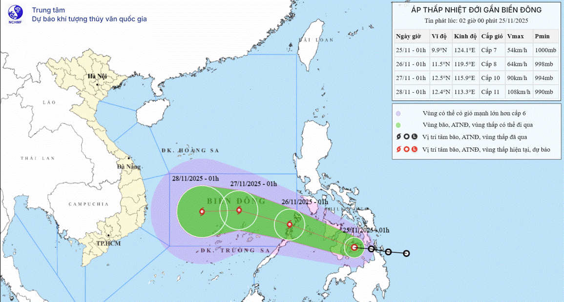 Bão số 15 khi vào Biển Đông sẽ mạnh lên, giật cấp 12- Ảnh 2.
