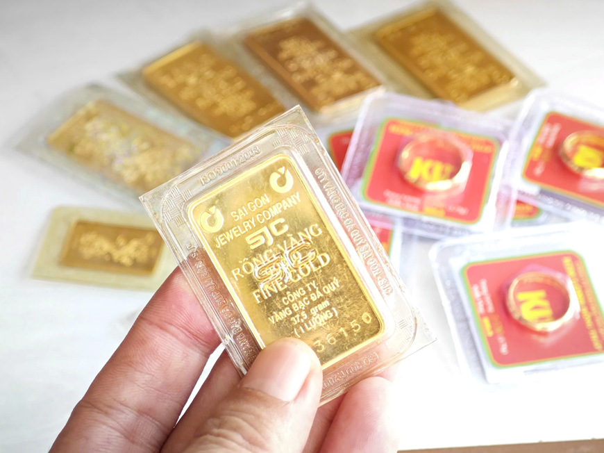 Giá vàng hôm nay (10-12): Vàng miếng, vàng nhẫn tiếp tục giảm