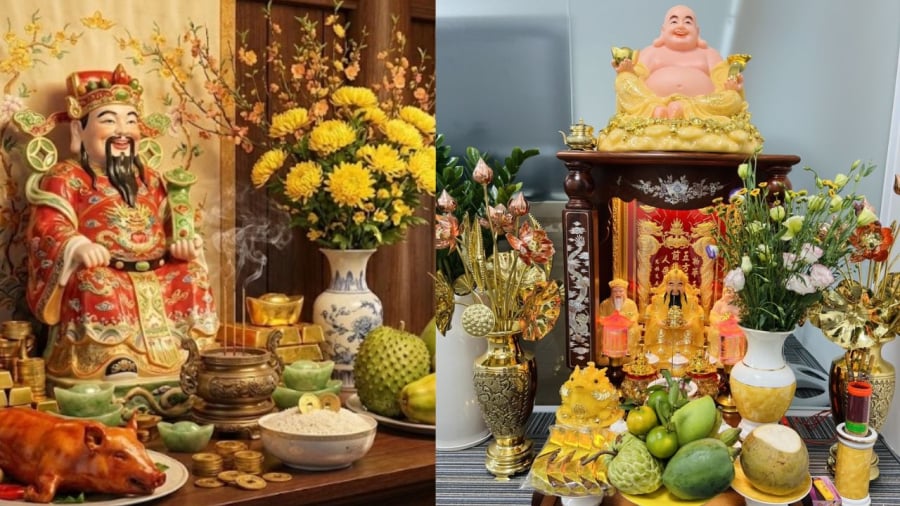 Gia chủ có thể dọn dẹp bàn thể, bày lễ và dâng hương trước 9h ngày vía Thần Tài.