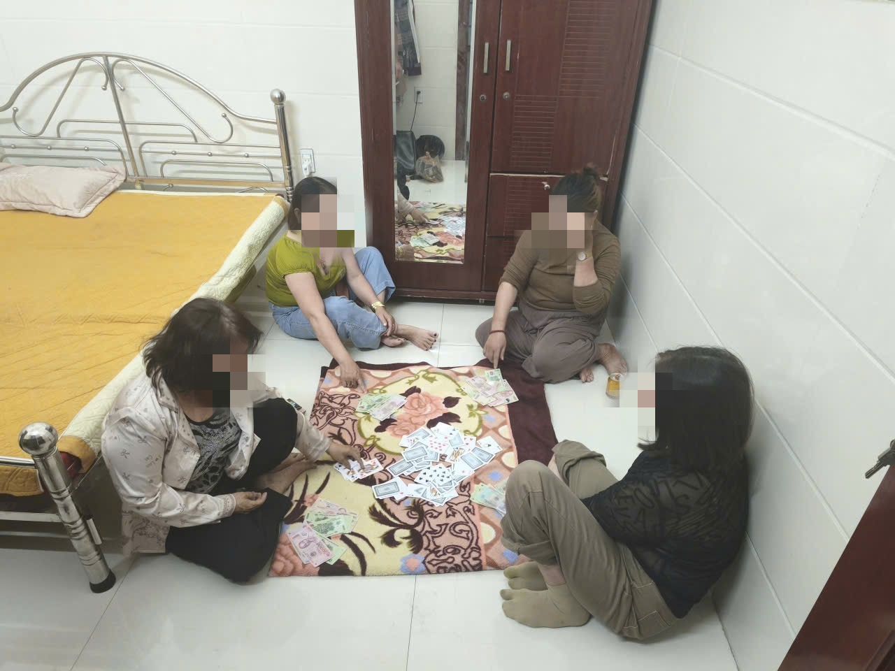 Công an xã Bình Sơn đã kịp thời phát hiện và xử lý nhóm đối tượng đánh bạc