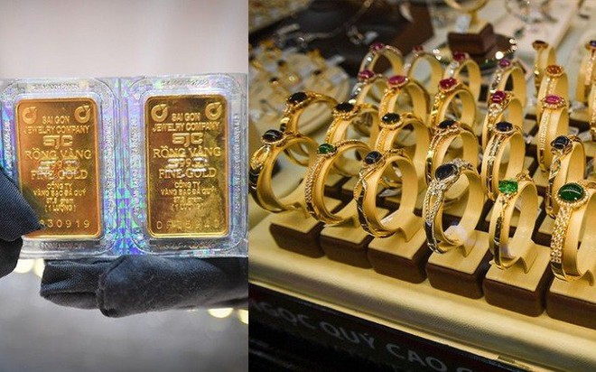 Giá vàng miếng và vàng nhẫn trong nước đều bật tăng trở lại. Ảnh: Báo Nhân Dân