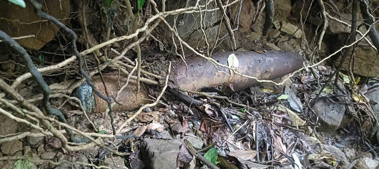 Quảng Ngãi khoanh vùng khu vực phát hiện quả bom nặng hơn 200kg